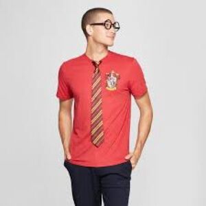 Red Hogwarts Crest Men's T-Shirt